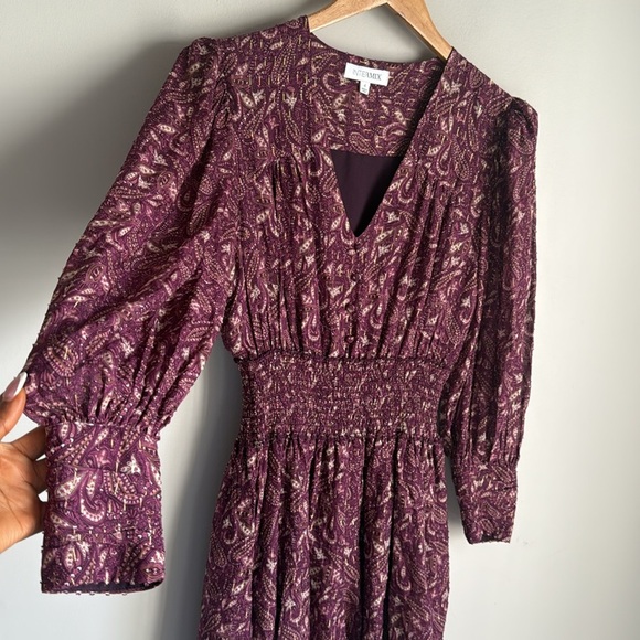 Intermix Lana Printed Smocked Mini Dress 4 - Picture 8 of 15